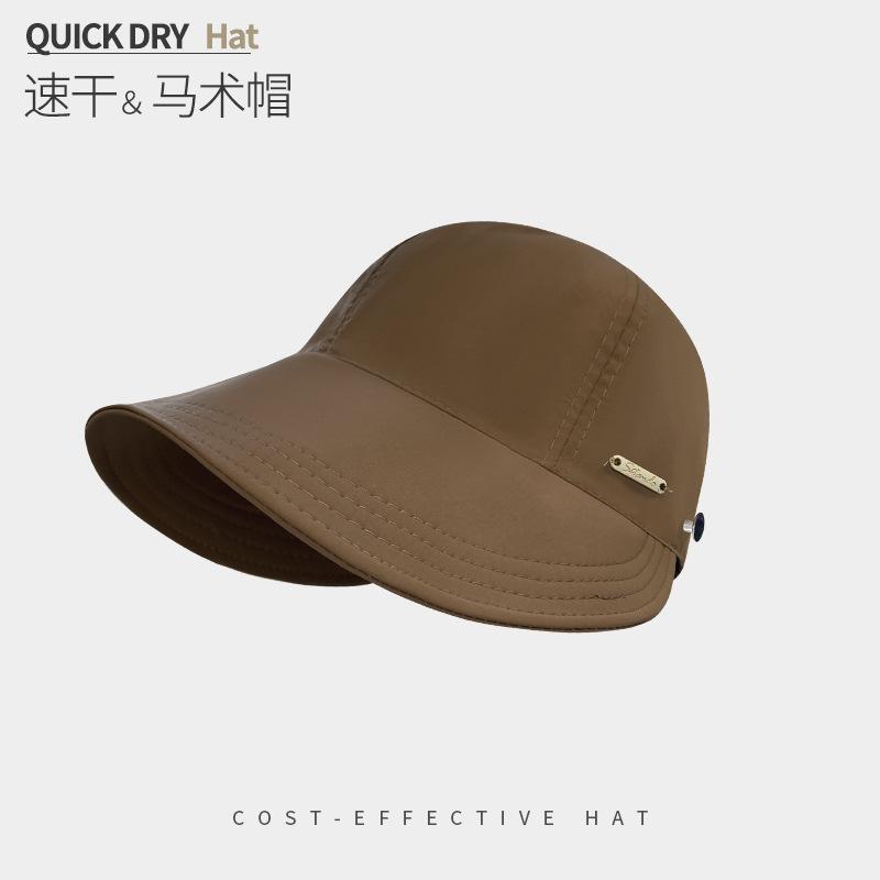 Hat Women'S Spring Summer Uv Protection Sun Hat Big Brim Face Cover Quick Drying Peaked Hat Cycling Sun Protection Sun Hat