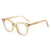 0 -0.5 -0.75 To -6.0 Anti Blue Rays Aspherical Lens Leopard Frame Oval Minus Diopter Glasses Unisex TR90 Prescription Spectacles