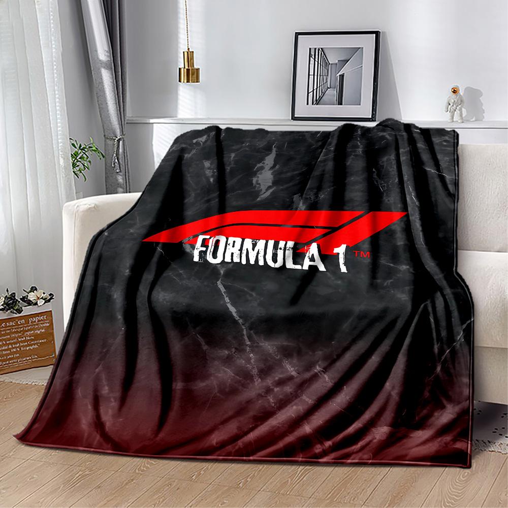 Bold White Logo Design Blanket Soft Warm Cozy Perfect for Sofa Bed Livingroom for All Occasions Stylish Decor Best Holiday Gift for Friends Family