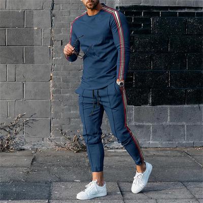 Ensemble 2 pièces pour homme, t-shirt, pantalon, survêtement, sweat-shirt imprimé, pantalon de survêtement, t-shirts décontractés, vêtements de sport, vêtements pour hommes