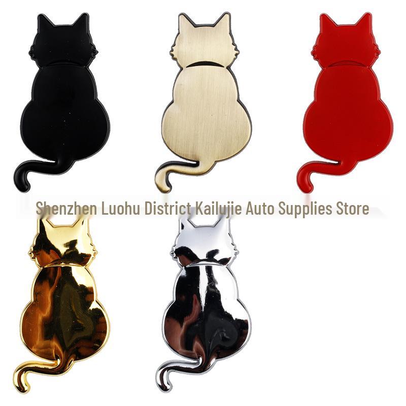 3D Cute Cat Car Sticker - Scratch Cover & Decoration