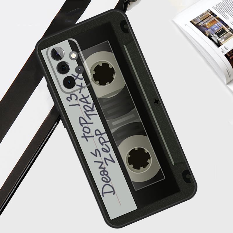 Vintage Cassette tape retro style Case For Samsung Galaxy A12 A22 A32 A52 A56 A36 A26 A16 A06 A54 A34 A14 A13 A53 A15 A35 A55