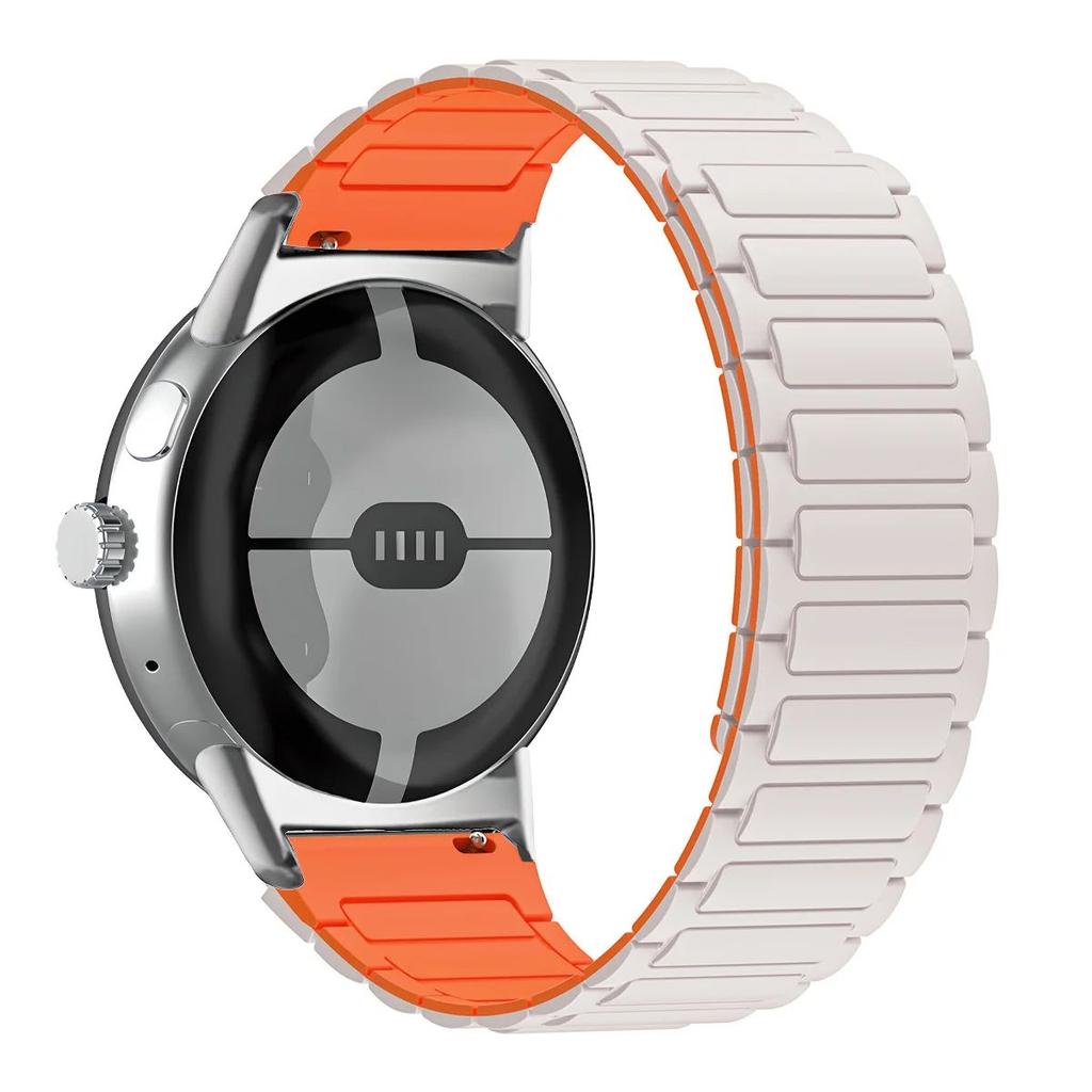 Für Google Pixel Watch 3 2 1 45mm 41mm Magnetisches Silikon-Ersatzarmband für Google Pixel Watch 3 2 1 Sport-Armband