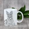 German Shepherd Dog, Alsatian Wolf Dog - cup with a dog, cute cup with graphics, a gift with your photo from the Art-Dog brand