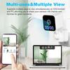 ABUO-Clock Monitoring Camera 1080P Mini Wifi Surveillance Cam With Night Vision And Sound Detection Way Audio Siren