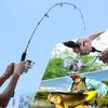 Spinning Rod 5 Sections Portable Fishing Rod Super Hard Fishing Rod Carbon Lightweight Lure Rod