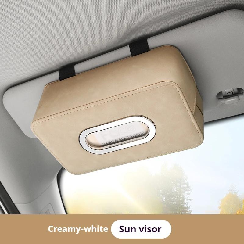 

Car Tissue Box Holder Genuine Suede Cover for Land Rover Range Rover L322 Sport Discovery 1 2 3 4 Freelander Seat Armrest Mount
