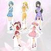 Kaname Madoka Magic Girl Ornaments Creative Chinese Style Acrylic Stand Card Desktop Decorate Stand Card Akemi Homura Gift