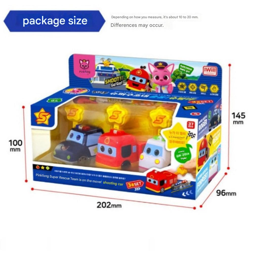 Pinkfong Super Rescue  Shooting Car 3-piece Set