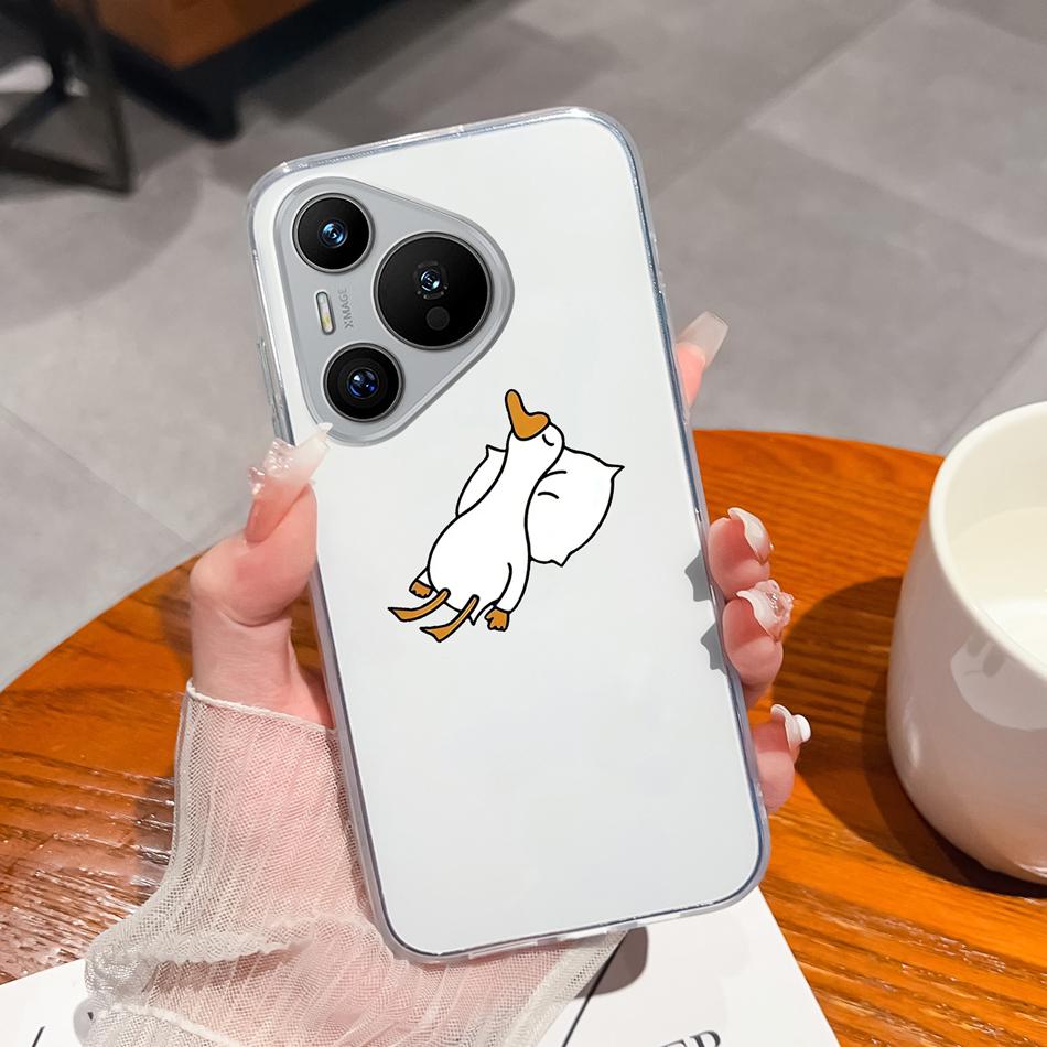 For Huawei Pura 70 Pro Plus Ultra Case Lucky Flower Transparent Phone Funda For Huawei Pura 70Pro+ Soft Slim TPU Silicone Cover