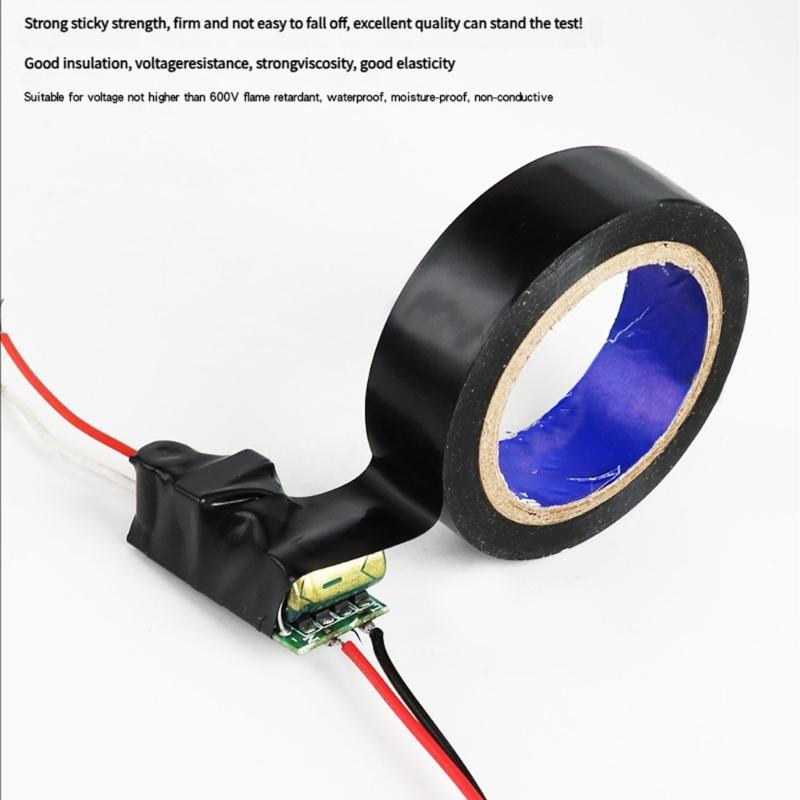 Upgrades 6 Rolls PVC Flame Retardant Waterproof Electrical Tape 5M High Elasticity Strong Adhesive for Homes Repairs