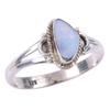 Natural Australian Opal Gemstone 925 Solid Sterling Silver Jewelry Ring S.9 A3U99