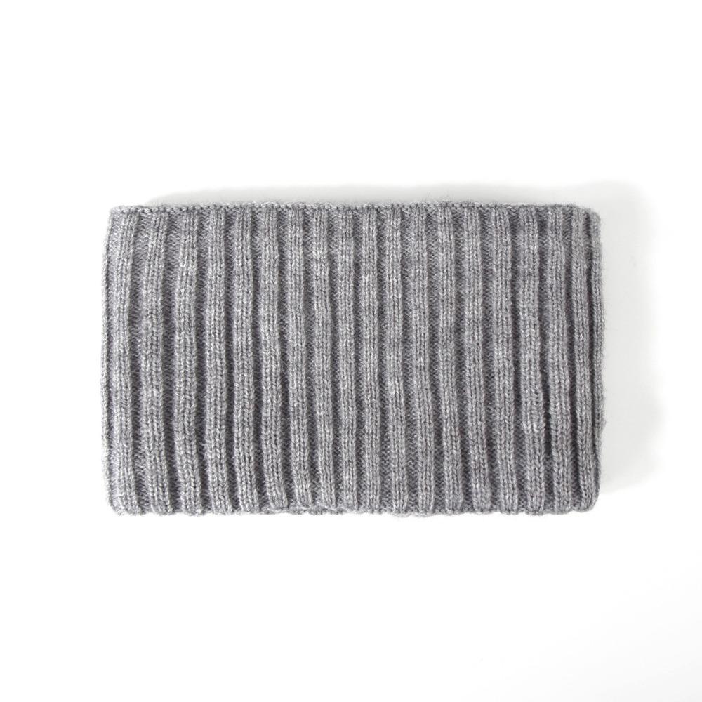 Plush Knitted Headband Ear Warm Winter Elastic Headband Sweet Solid Color Hairband Girl