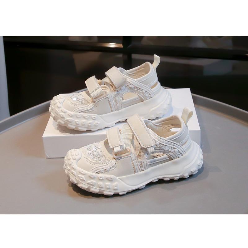 Girls' Sandals New Spring Summer Collection Children's Sports Sandals for Toddler Girls Mesh Shoes Fashionable Mid-Calf Shoes with Closed Toe