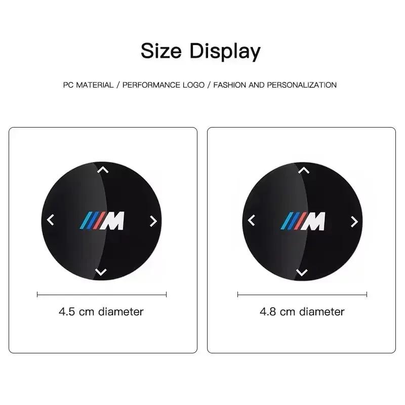 -Car Multimedia Knob Button Cover Sticker For BMW 5 Series G30 G32 6GT G20 F10 F30 G01 G02 G05 G06 G07 G11 F15 3GT X3 X4 X5 X7