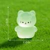10-100pcs Luminous Miniature Cat Cute Cat Figures Glow in The Dark Mini Resin Animals Cats Fairy Garden Decoration Accessories