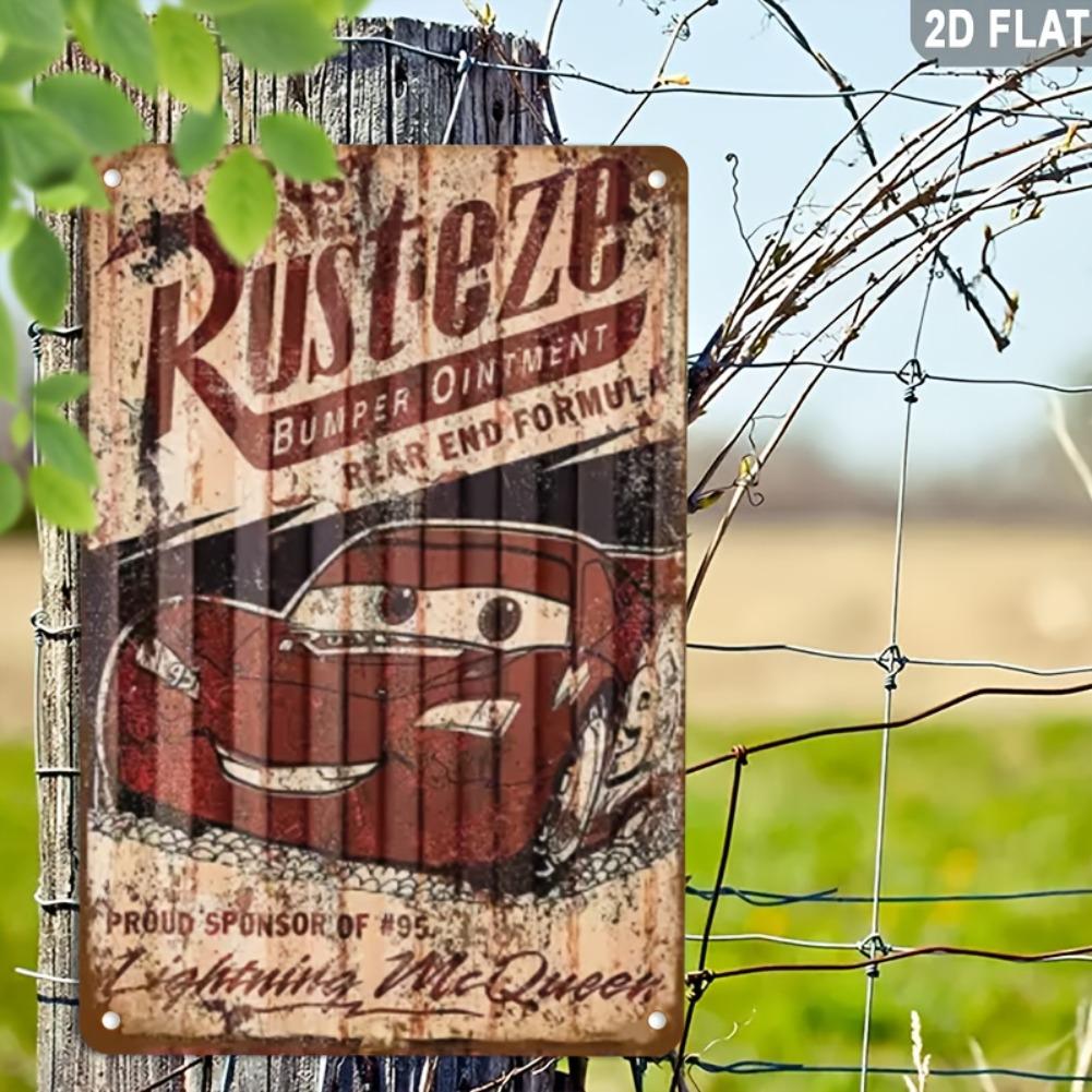 [Vintage Aluminum Sign] Vintage "TRUST RUSTEZE" Aluminum Sign - 2D Flat 8x12 Inch Retro Wall Art with Humorous Quote