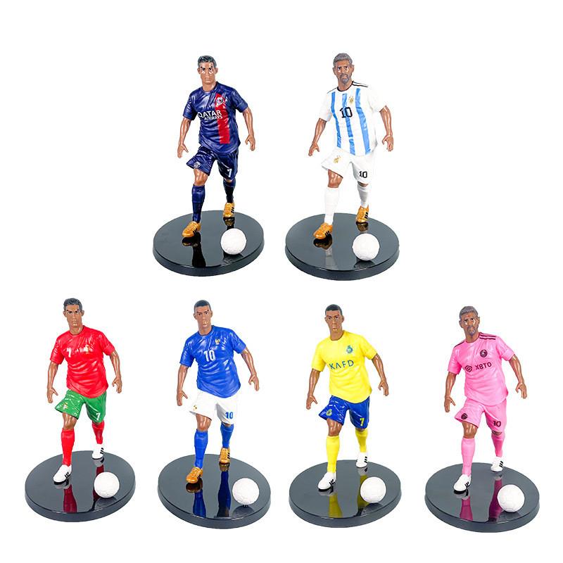 Cristiano Messi Neymar Ronaldo Football Star Model Set Desktop Decoration