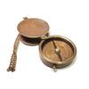 Antique Brass Pocket Compass Sliding with Wood Box, Anniversary Gifts For Men, Birthday Gift For Dad, Groomsmen Gift, Christmas Decor