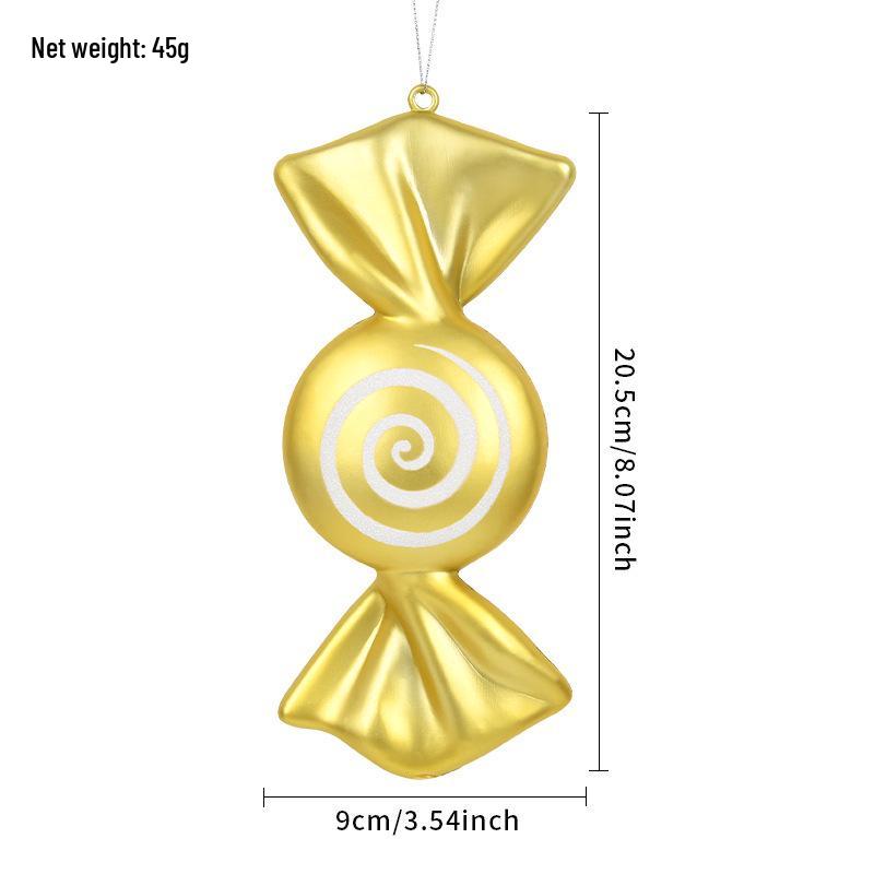 Electroplated Candy Pendants for Christmas Tree Decorations and Photography Props