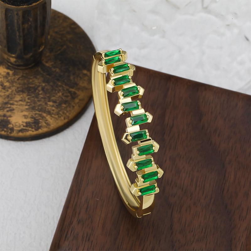 Retro Micro-paved Zircon Bracelet for Women, Niche Light Luxury Versatile Bracelet, Simple Fashion Jewelry