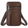 Nuova borsa a tracolla grande capacità cordino marsupio pelle PU sport all'aperto borsa a spalla multifunzionale borsa per cellulare da uomo