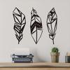 3pcs Metal Leaf Wall Pediments – Decorative Wall Art with Three Leaves. Ideal for Children's Rooms, Nurseries, and Kindergartens
