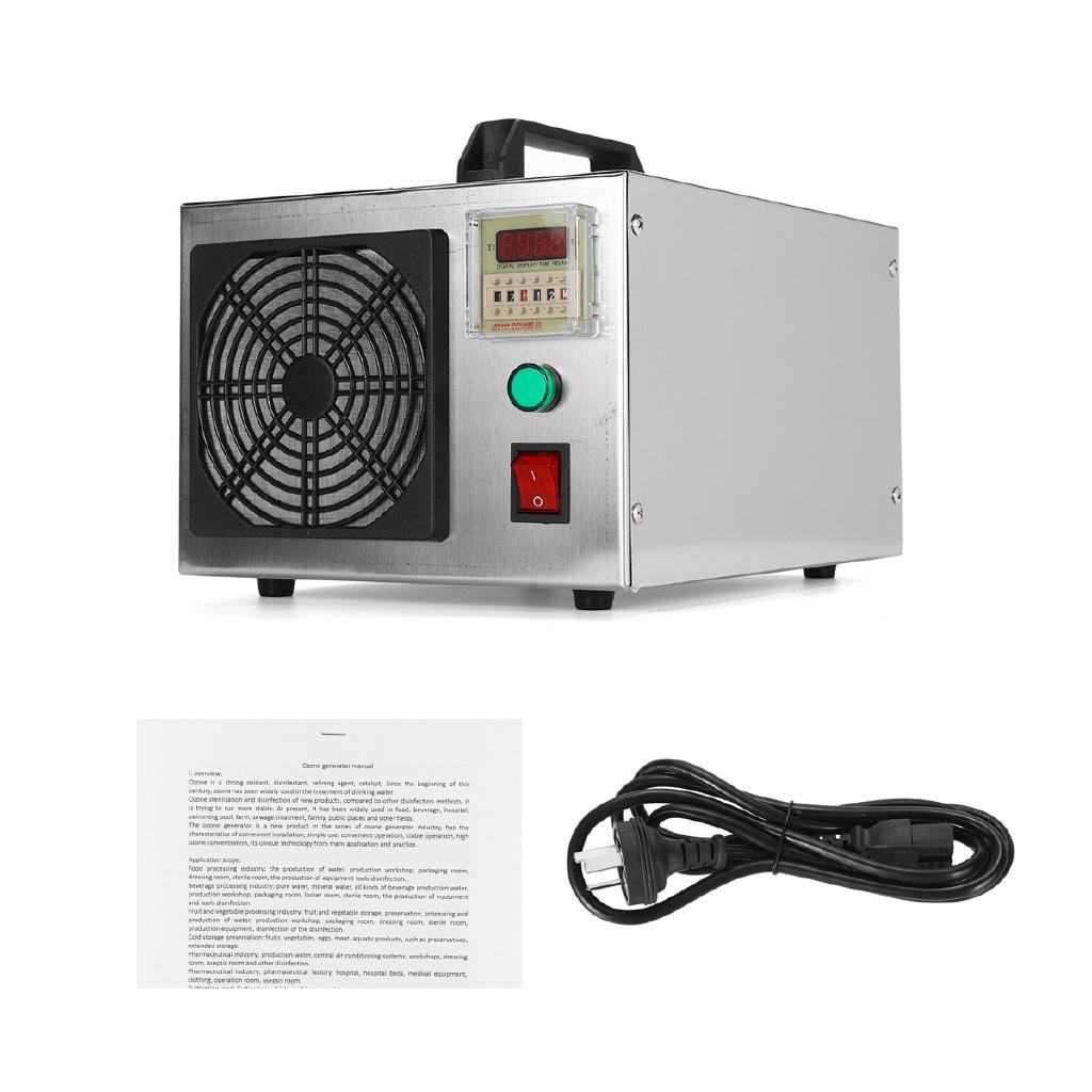 7g/H Ozon Generator Desinfektionsmaschine 220V Haushalts Luftreiniger Geruchsneutralisierer mit Stahlgehäuse für ein saubereres Maschinensystem