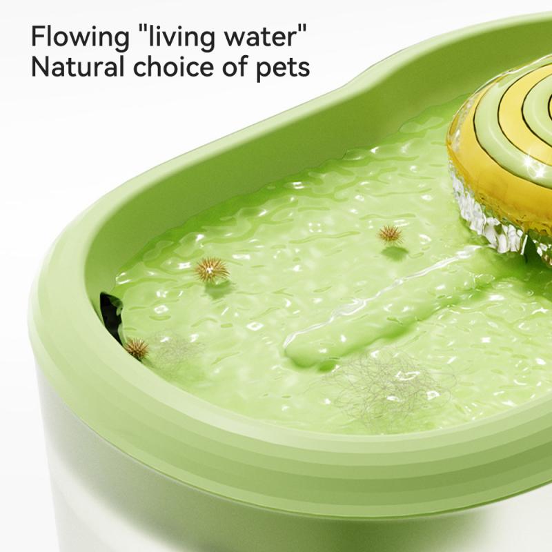 2.2L High Capacity Ultra Quiet Cat Water Fountain Electric Cat Drinker Bowl Auto Filter Sterilize Safety Pet Water Dispenser