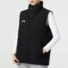 Under Armour Solid Color Stand Collar Outdoor Running Casual Down Vest Knitted Sports Pants Set Men Activewear 23600803-001+23600703-001
