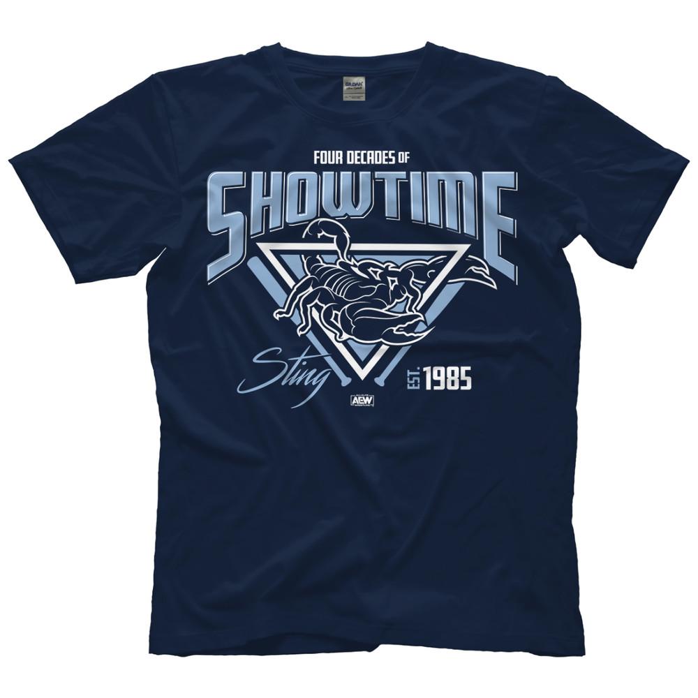 Sting  Four Decades of Showtime AEW Official TShirt Unisex T-Shirt L