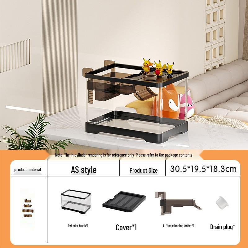 Turtle Aquarium with Filter: Desktop Eco-Friendly Acrylic Fish Tank
