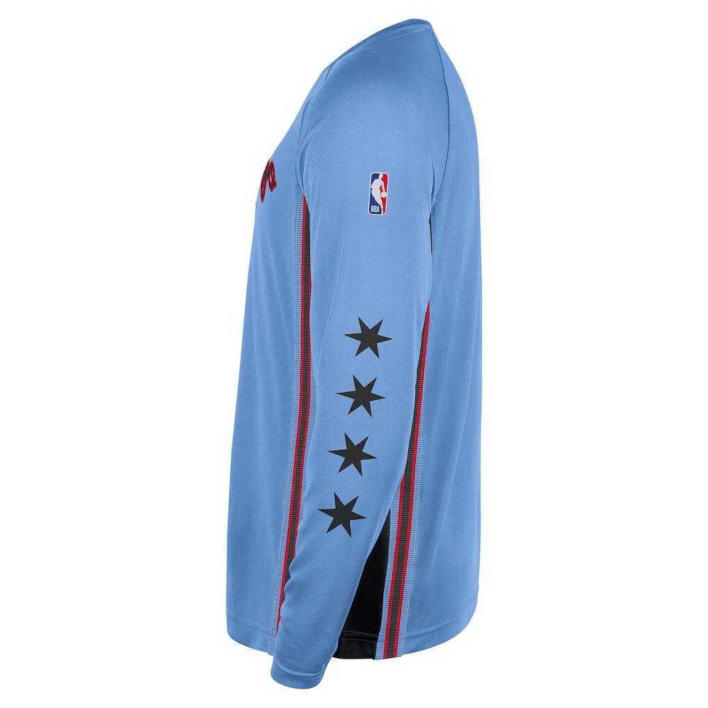 Nike Chicago Bulls NBA Dri-FIT 2025/26 City Edition Crew Neck Pullover Basketball Long Sleeve T-Shirt Men tops HQ6234-448