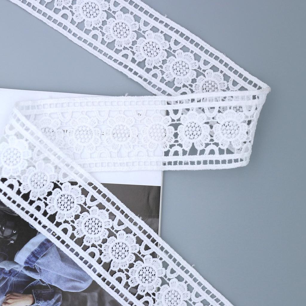 Water Soluble Embroidery Lace Milk Silk Barcode Accessories Lace, Skirt Underwear Clothing Embroidery Lace