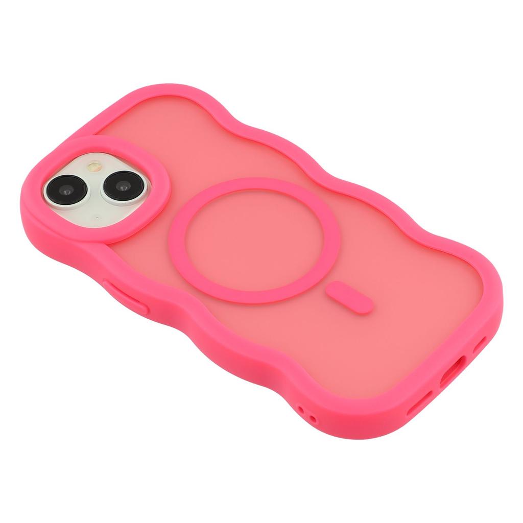 Etui do iPhone'a 14 Kompatybilne z MagSafe TPU + PC Tylna Pokrywa Telefonu Skóra Dotyk Kształt Fali