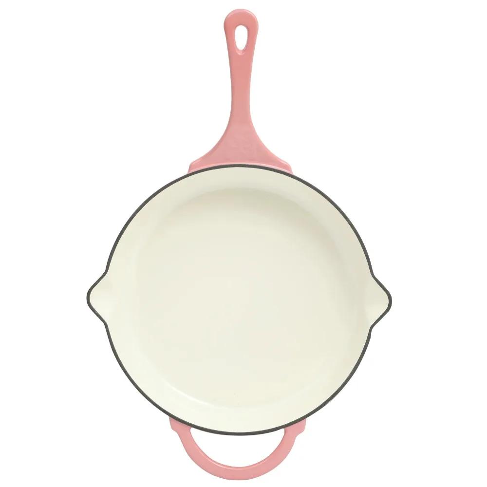 

12-inch Pink Enamel Cast Iron Skillet Cast Iron Skillet United States