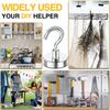 10Pcs Neodymium Magnet Hooks Wall-mounted Extra Strong Cruise Hook Metal Strong Magnetic Hooks for Indoor Outdoor Fridge Kitchen
