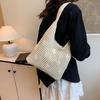 Woven Bag Women's Large-capacity New Summer Hollow Shoulder Shopping Bag Lazy Wind Seaside Beach Bag