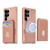 2 in 1 Detachable Card Holder Magnetic Leather Phone Case For Samsung S26 Ultra S25 S24 Plus S23 S22 kickstand Shockproof Cover