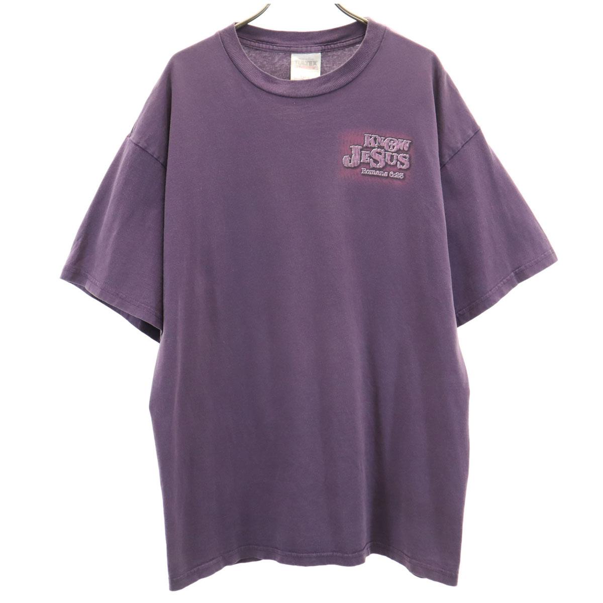 

TULTEX 90s 00s Old Short sleeve T-shirt XL purple Men s Used