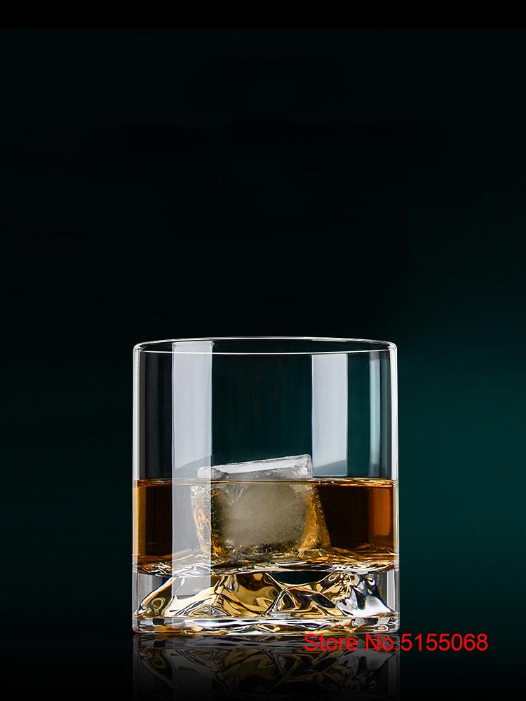 Bicchiere da Whisky Iceberg 3D Stile Giapponese Montagna di Ghiaccio Bicchiere Old Fashioned Bicchiere da Liquore Bicchiere da Whisky Montagna Sottobicchiere Gratuito