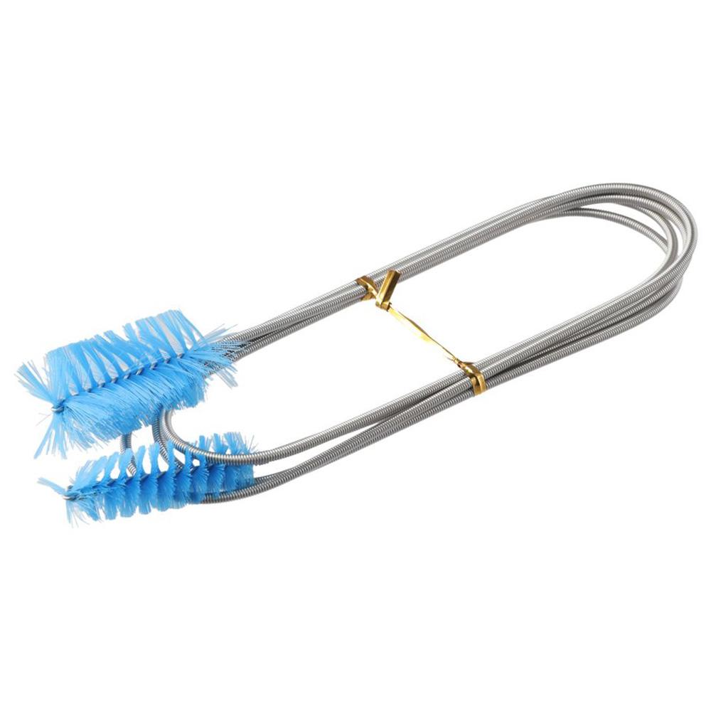 

Stainless Steel Tube Cleaning Brush Blue Hose Cleaner Brush Drain Hole Dredging