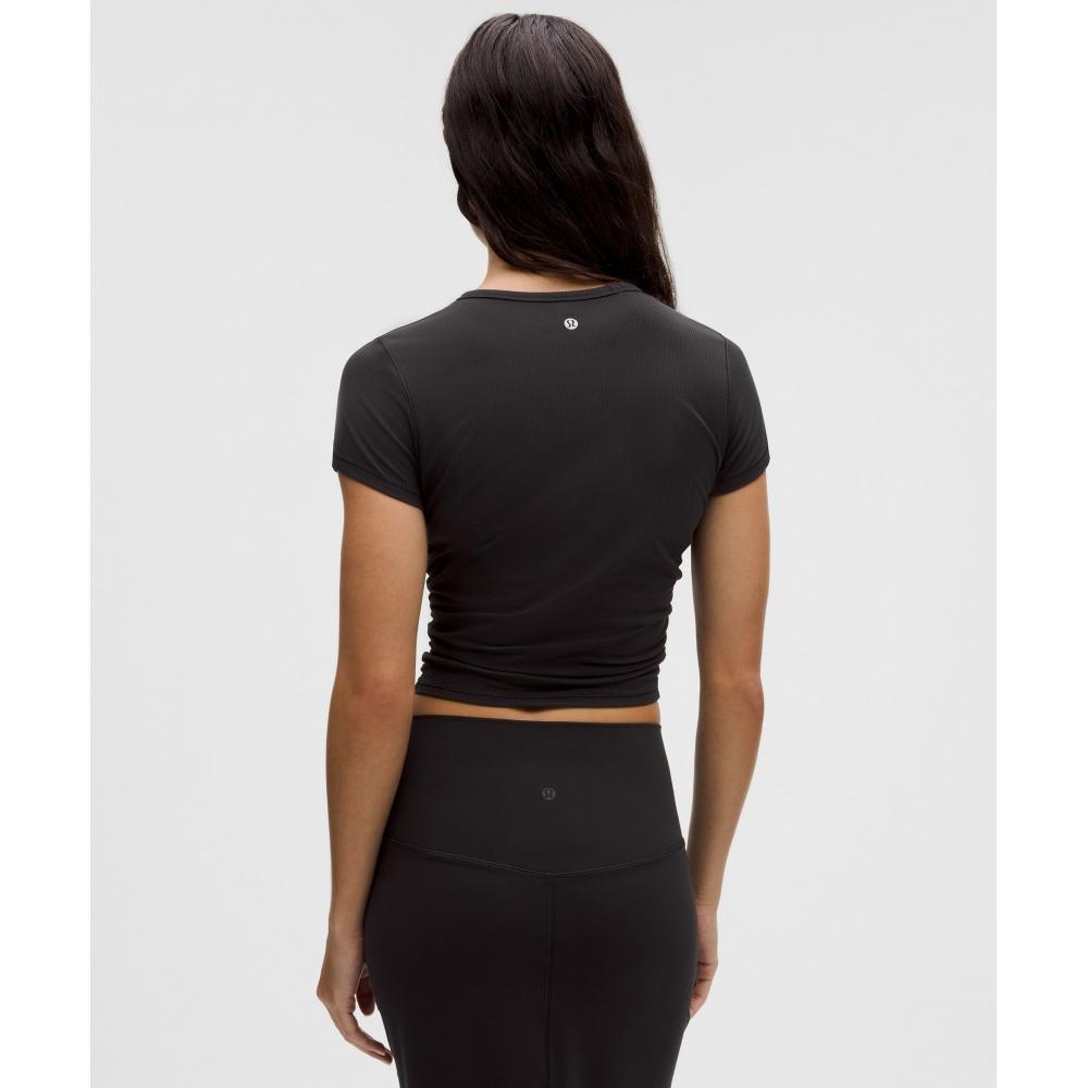 Lululemon All IT Takes Ribbed Nulu T shirT Black
