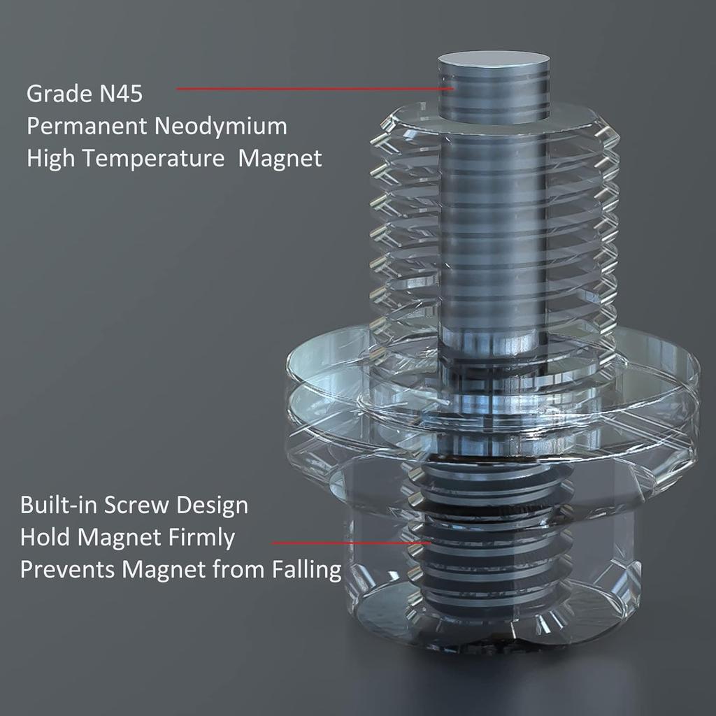 M14 x 1.5 Magnetic Oil Drain Plug T6 Aviation Aluminum with Red Copper Crush Washer Gasket Compatible with Ford GM Hyundai KIA and More Select Models