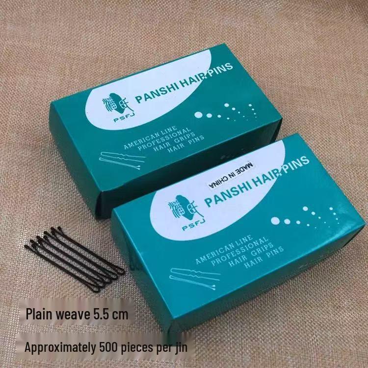 500g Pack of Black Steel Hair Clips for Women - Simple Small Barrettes for Hair Fixing