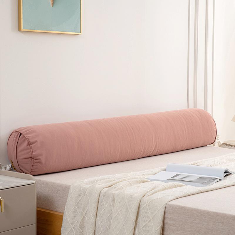 100/120cm Long Cylindrical Pillow with Handle for Neck Back Leg Support Removable Washable Pregnant Women Use Bedroom Pillow