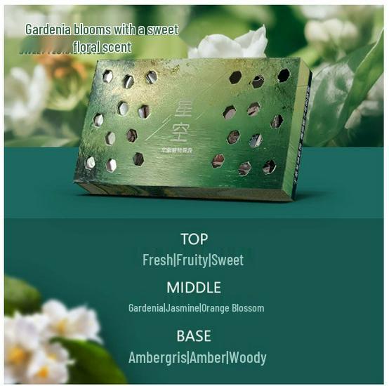 

Автомобильный освежитель воздуха 2025 - Стойкий аромат гардении, Унисекс, Высококлассный твердый бальзам