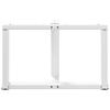 Vidaxl Nogi Do Stolika Kawowego, 2 Pcs., Białe, 60X25X(42-43) Cm, Stal