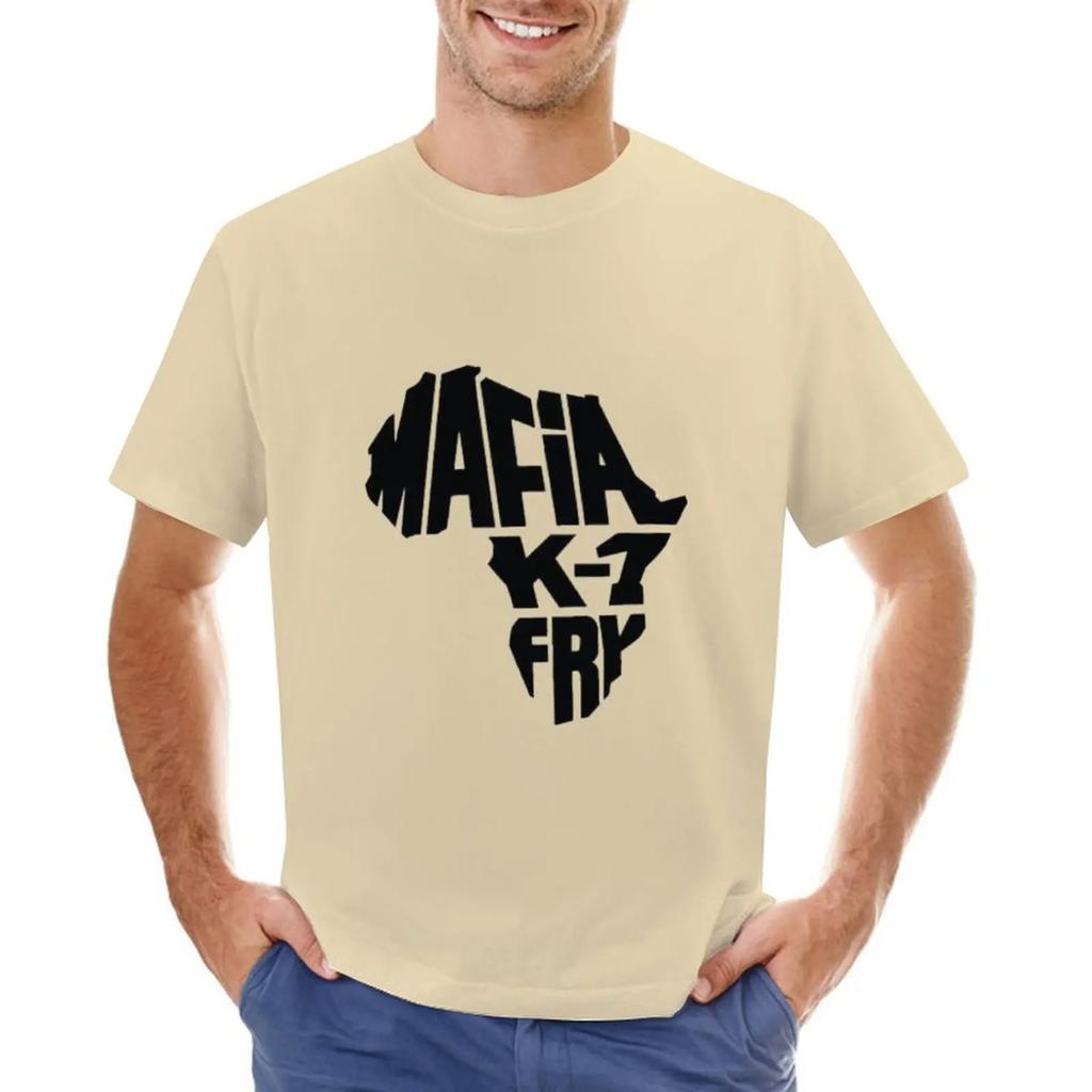 mafia k1 fry T-shirt heavyweights anime clothes vintage tees t shirts for men cotton