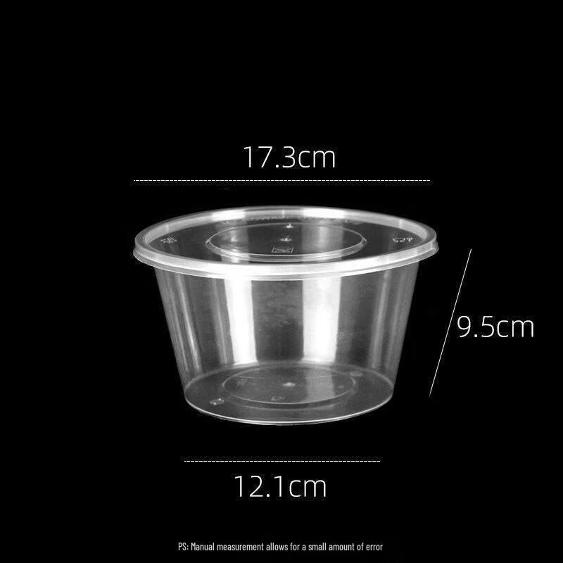 Disposable Rectangular Food Container with Lid